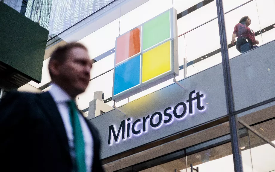 Microsoft a gagné 66,1 milliards de dollars en neuf mois, en hausse de 26 % sur un an. (EFE/JUSTIN VOIE)